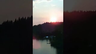 Osprey Lake drone footage above the campsite