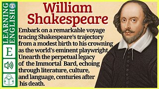 Learn English through Story ⭐ Level 3 – William Shakespeare – Graded Reader | WooEnglish