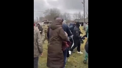 Chaos at a forced military recruitment center in Odessa Ukraine 🇺🇦