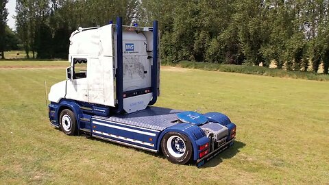 Stunning T Cab Bull Nose Scania " Lost Time NHS Hero`s " - Welsh Drones Trucking #scania