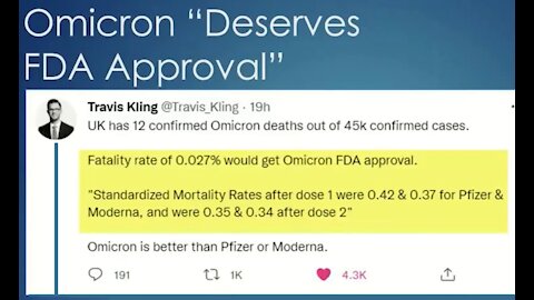 Chris Martenson - Omicron should get FDA approval: better and 10x less dangerous than jabs