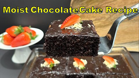 Decadent Moist Chocolate Cake Recipe: Indulge in a Slice of Heavenly Delight!-4K