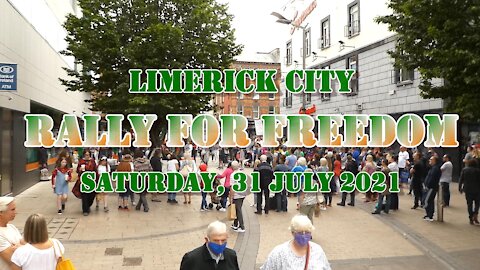 Limerick City Rally for Freedom - March from Bedford Row to Arthur's Quay Park.