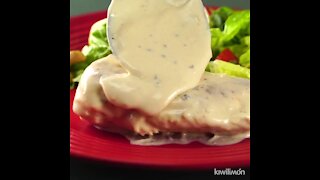Chicken Breast with Alfredo Sauce and Grapes