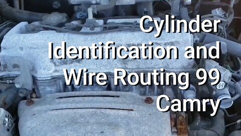 Cylinder Identification and Ignition Cable Routing 99 Camry 2.2L
