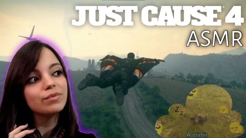 ASMR JUST CAUSE 4 - Explorando e sobrevoando mapa (mouth sound, trigger)