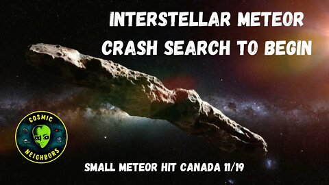 Interstellar Asteroid Hit Earth