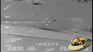 Military Drone Chases UFO