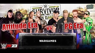 Attitude Era vs. PG Era: Survivor Series War Games | WWE 2K23 Gameplay PS5