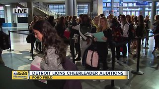 Detroit Lion Cheerleader Tryouts