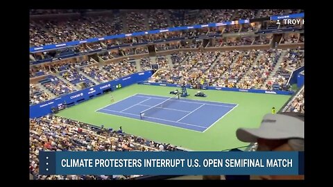 U.S. Open match postponed after environment dissident 'stuck his feet' to the floor