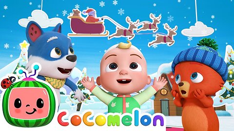 Up on the Housetop (Christmas Song) | CoComelon Animal Time Nursery Rhymes