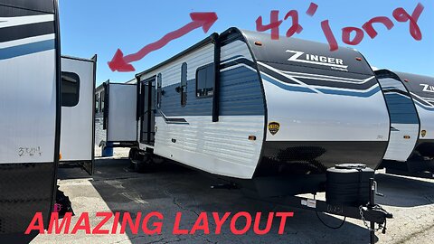 HUGE TRAVEL TRAILER! 2024 Crossroads Zinger 380FB