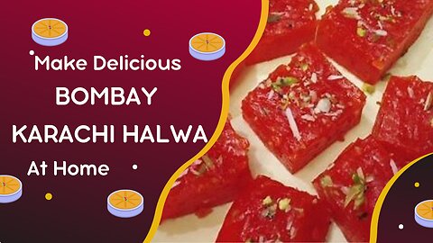Best Bombay Karachi Halwa Recipe | CHEWY Stretchy Karachi Halwa From Corn Flour ! Festival Special