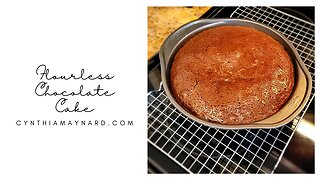 AMAZING 4 Ingredient Flourless Chocolate Cake, Freezer Friendly