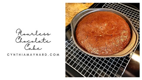 AMAZING 4 Ingredient Flourless Chocolate Cake, Freezer Friendly