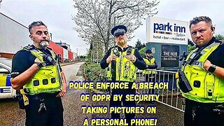 Police Enforce A Breach Of GDPR By Hotel Security! #police #Security #publicphotography