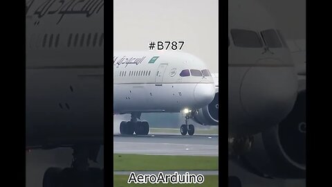 Amazing Best Saudi #B787 Arabic Calligraphy Engine #Landing #Aviation #AeroArduino