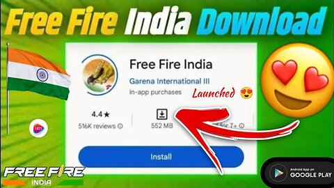 Finally free fire India🇮🇳 Download Hone laga 😱🤯 | play store |