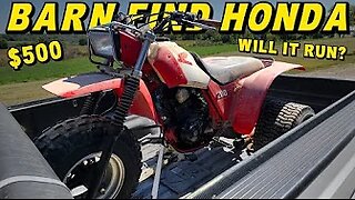 Will This SEIZED Honda RUN & RIDE Again?? - $500 Barn Find 3 Wheeler