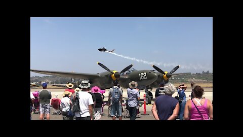 Ventura County Fire Helicopter Flyby Camarillo Air Show 2021