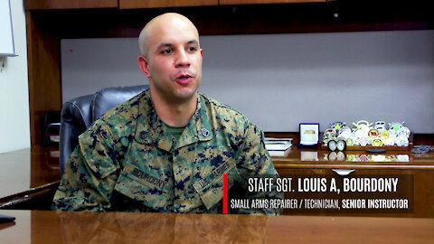 Marine recognized for dedication to students