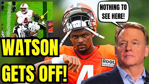 NO PUNISHMENT for Deshaun Watson after SHOVING REF in MNF Game! NFL WORRIED About RATINGS?!