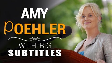ENGLISH SPEECH | AMY POEHLER: Take Your Risk NOW!