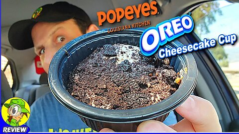 Popeyes® OREO® CHEESECAKE CUP Review ⚜️🍪🧀🍰 Their BEST DESSERT Yet?! 🤔 Peep THIS Out! 🕵️‍♂️