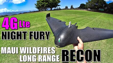 Parrot Disco NIGHT FURY 4GLte - LONG RANGE Maui Wildfire Damage Recon Mission