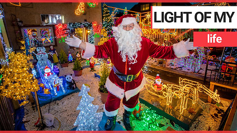A real-life Santa decked out his home in 3,000 Christmas lights