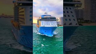 Odyssey of the Seas Sailing out of Ft Lauderdale 🫶🏻🤍🕊️ #shorts #viral #cruise