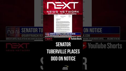 Senator Tuberville Places DOD on NOTICE #shorts