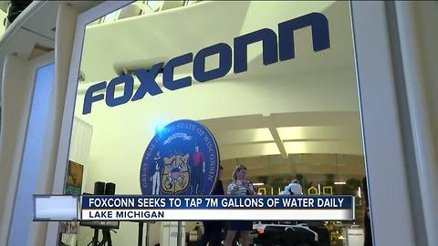 Foxconn wants to tap 7 million gallons of water a day from Lake Michigan