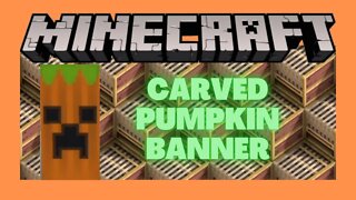 Minecraft: How To Make A Carved Pumpkin Banner