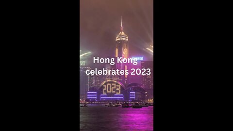 New year's 2023: Hong Kong welcomes new year with Fireworks #shorts