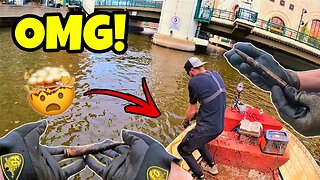 Finding SNIPER RIFLE AMMO While Magnet Fishing the Heart of Milwaukee!!