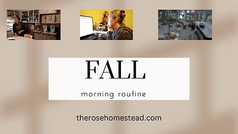 FALL MORNING ROUTINE || Homemaker || Morning Chores || Blog Work