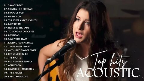 Acoustic Popular Songs Cover 2023 Greatest Acoustic Songs Collection Top Hits Acoustic Cover