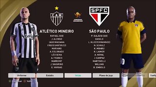 ATLÉTICO MINEIRO-BRA x SÃO PAULO-BRA | LIBERTADORES 2021 - SEMI | MASTER LEAGUE