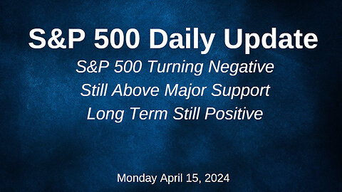 S&P 500 Daily Market Update for Monday April 15, 2024