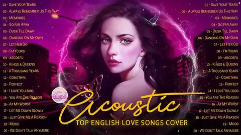 Best Of English Acoustic Love Songs Cover 2023 ❤️ Top Ballad Acoustic Cover Of Popular Love Songs