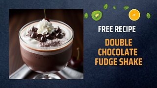 Free Double Chocolate Fudge Shake Recipe 🍫🥤