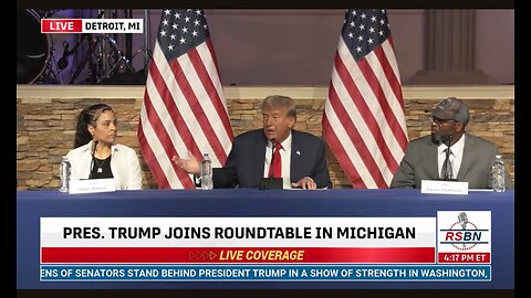 President Trump Speaks at Community Roundtable in Detroit