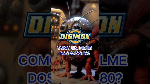 UMA IA RECRIOU OS DIGIMONS COMO SE FOSSEM DE FILMES DOS ANOS 80! #digimon #digimonadventure
