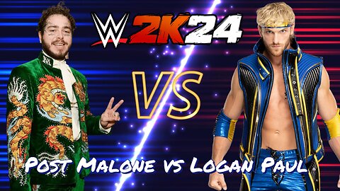 Post Malone vs Logan Paul WWE 2K24