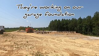 The foundation on the NEW Garage build and see how the chick's are doing .