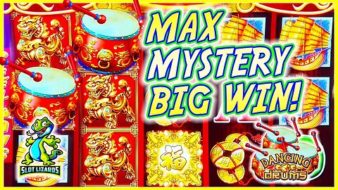 AWESOME MAX MYSTERY BONUS BIG WIN! Dancing Drums Slot QUICK EPIC WIN!
