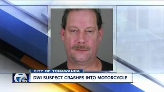 Man crashes into motorcycle, charged with felony DWI