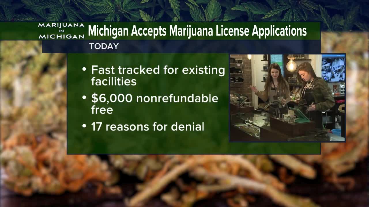 Michigan accepts marijuana license applications